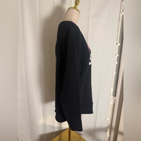 Merry & Bright Holiday Tunic Sweatshirt Black Size Medium - Picture 9 of 10